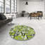 Tapis à motif géométrique vert-122361360