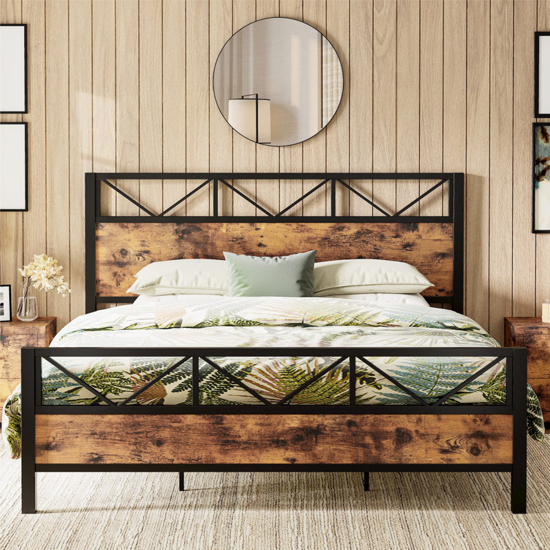 Wykeisha Platform Bed, Vintage Brown, California King
