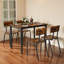Ensemble de table de salle à manger 5 pièces avec 4 chaises-790212365-790212360-790212362