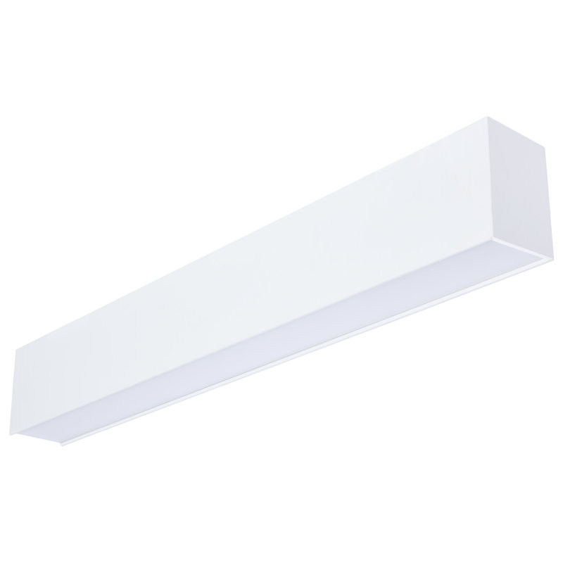 Momentum - bande linéaire à DEL connectable de 2 pieds - sélectionnable de haut en bas - finition blanche, Blanc