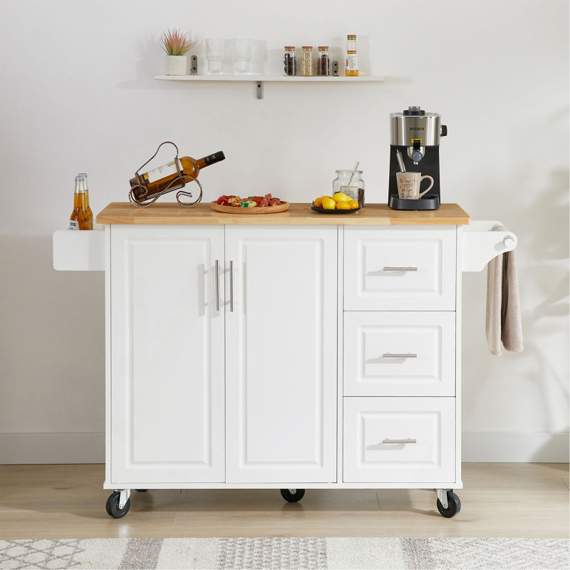 Îlot de cuisine avec comptoir à abattant, chariot d'îlot de cuisine roulant, table d'îlot de cuisine avec porte de grange avec armoire de rangement et support de tour, table d'îlot sur roulettes pour la cuisine