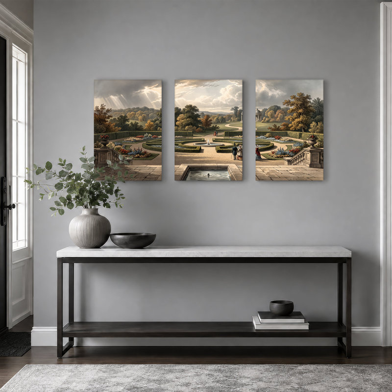 Ensemble de 3 toiles d'art décoratives sur toile, H 30 po x l 20 po x 3 pièces
