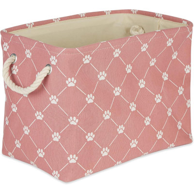 Pet Storage Collection Paw And Bone Print, Medium Rectangle