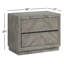 Table de chevet 2 tiroirs Brunhild