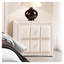 Ensemble de chambre à coucher grand lit 3 pièces avec tête de lit à DEL, 2 tables de chevet, cadre de lit tapissier beige