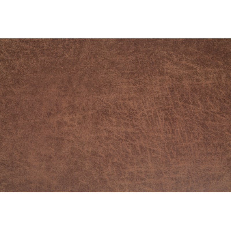 Chanelle 48" Distressed Umber Brown Wood Ottoman Bench