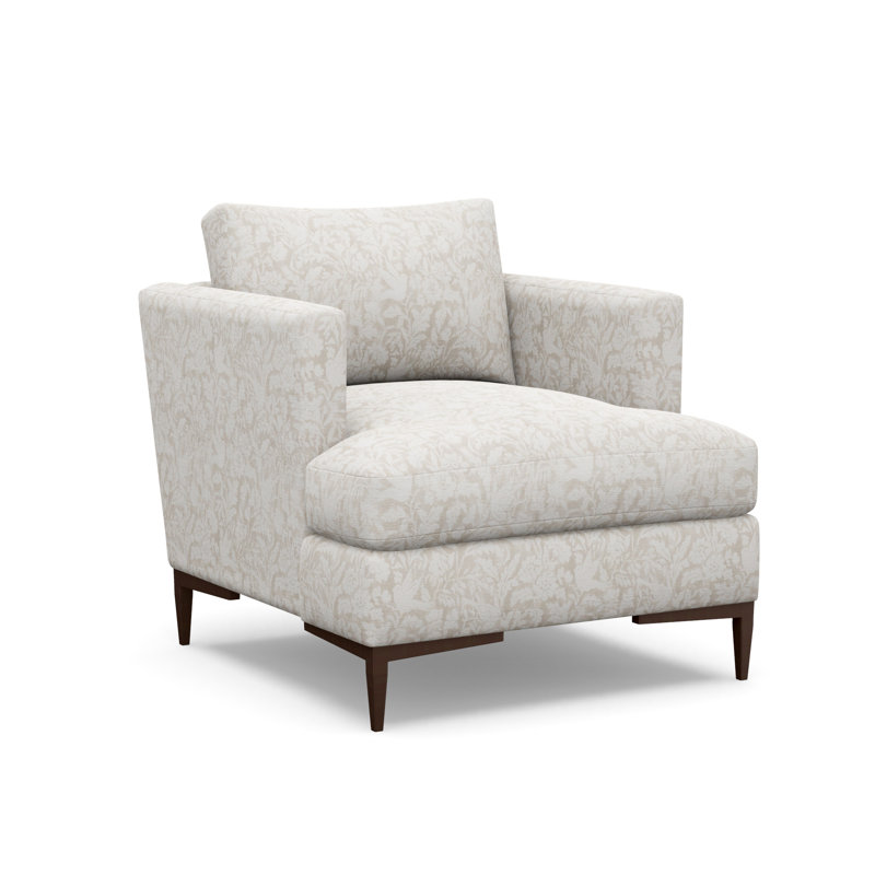 Aiden Accent Chair, Antique Bronze, Everly Linen