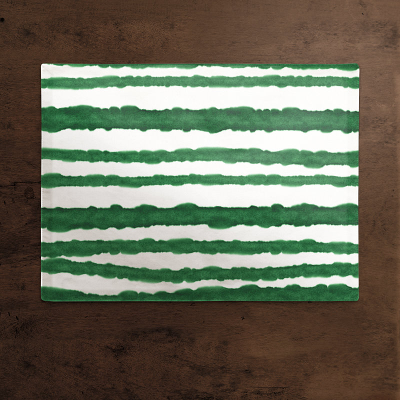 Napperon aquarelle, Vert