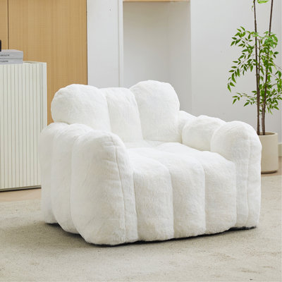 Fauteuil d'appoint rembourré, pouf pour salon, chambre