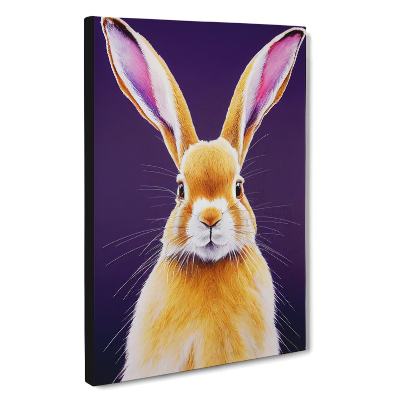 Young Hare - Wrapped Canvas, 50cm H x 35cm W x 3cm D