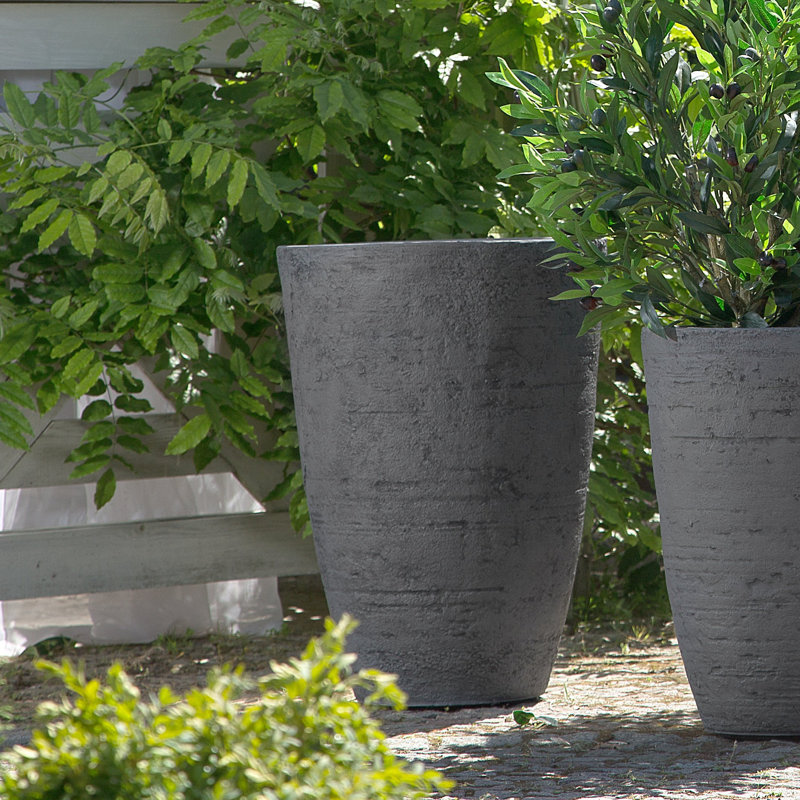 Aarshi Planter, Grey, 60cm H x 43cm W x 43cm D