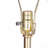 D16x31" Leaf Lamp With Marble Base, Gold