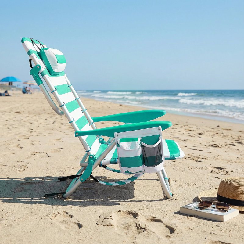 Chaise de plage pliante pour camping, Green