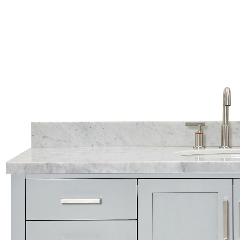 Magnolia Bath Vanity Rectangular Basin S061SCWRV, Oval, Gray