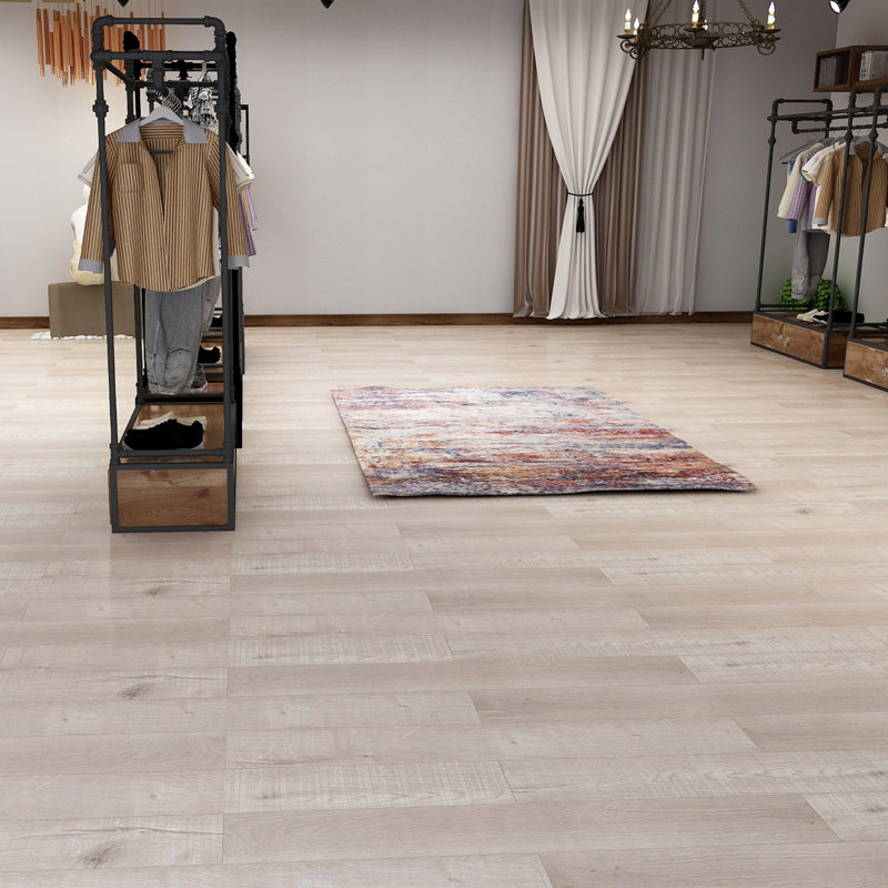 Stephens 91cm W x 16cm L x 2cm Oak Laminate Flooring, Beige