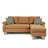 Keif 87'' Upholstered Sofa & Chaise-2123415119