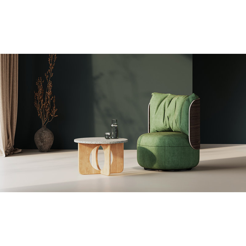 Table basse Tumble, Gris, Naturel