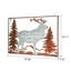 Décoration murale en métal Rustic Mountain Forest Moose