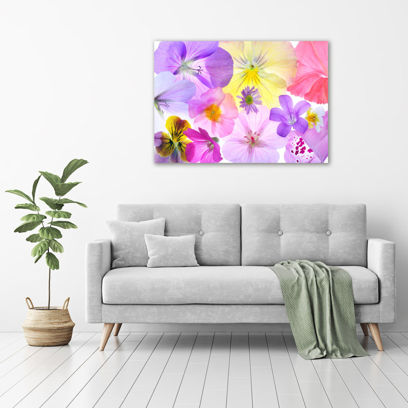 Pansies - Wrapped Canvas Print