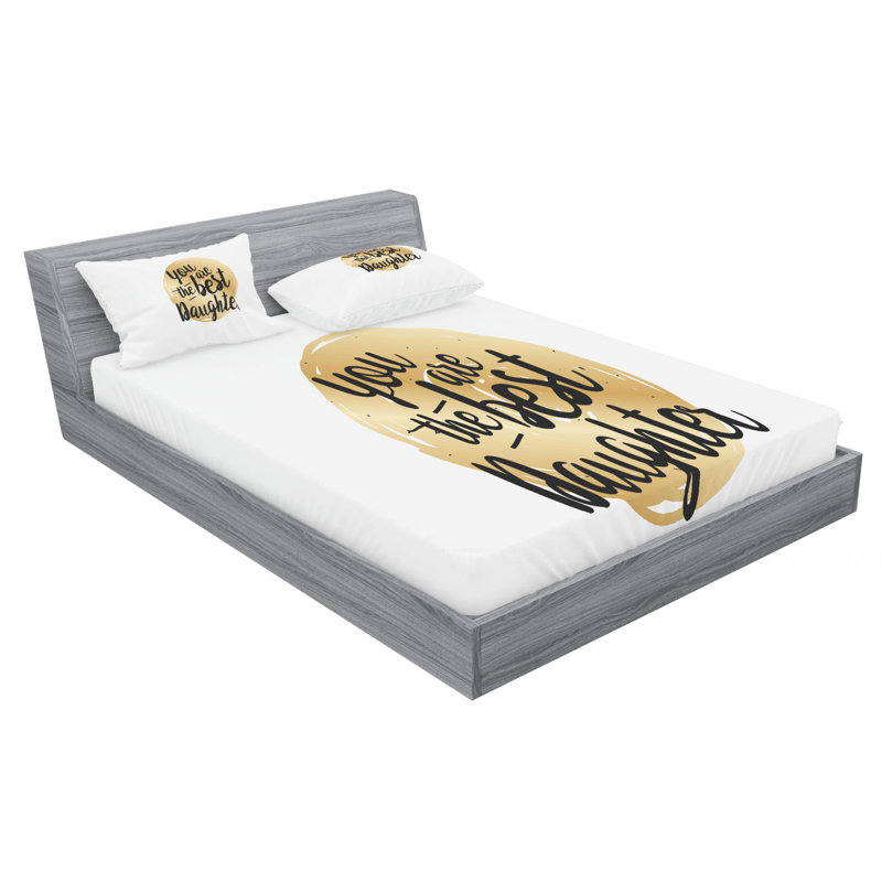 Microfiber Sheet Set, Queen Sheet Set with Fitted Sheet