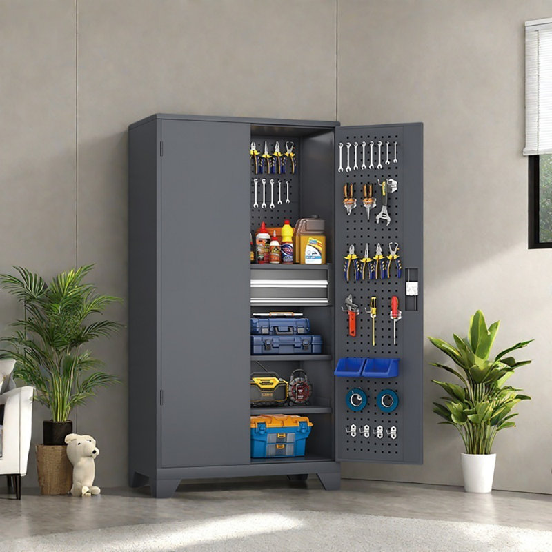 Garage Storage Locker Parking Lockers, Grey