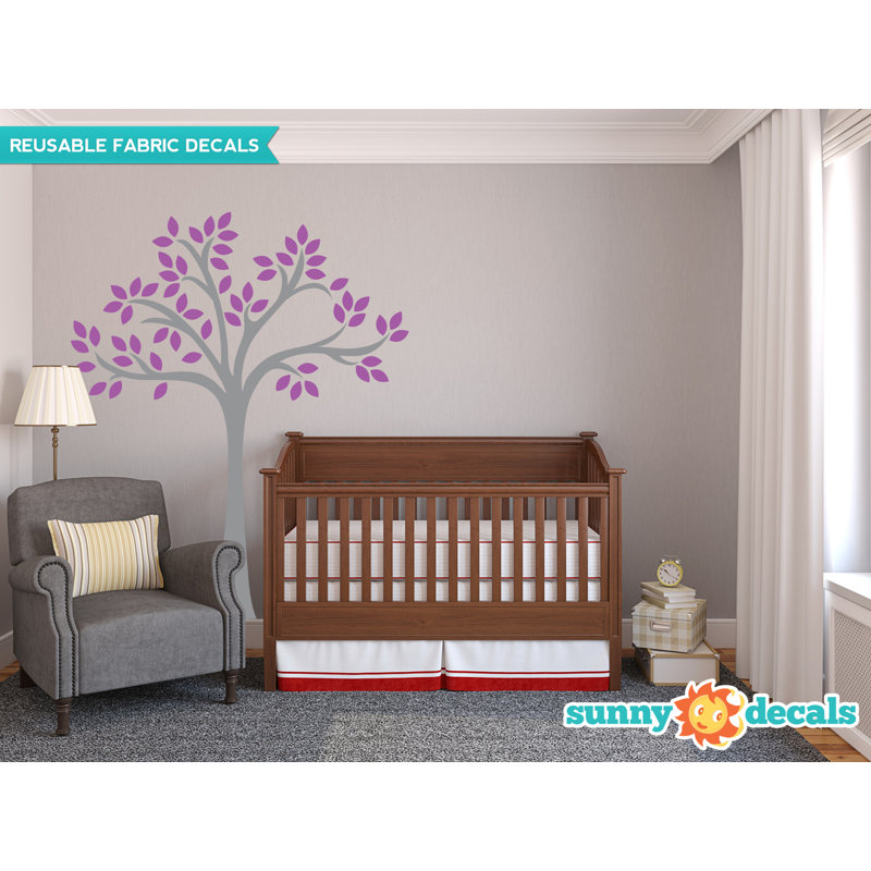 Adhésif décoratif arbre, Mauve