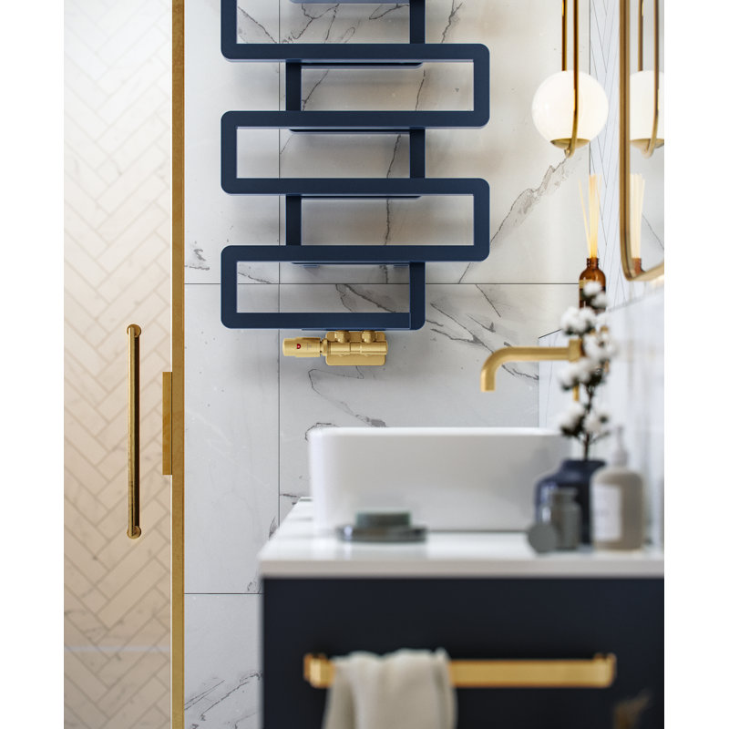 Heated Towel Rail, BOOKIE 655/500, Blue