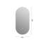 Miroir de salle de bain 48 po x 24 po à fixation murale à écran tactile avec miroir tactile antibrouillard, miroir de coiffeur-1311828728