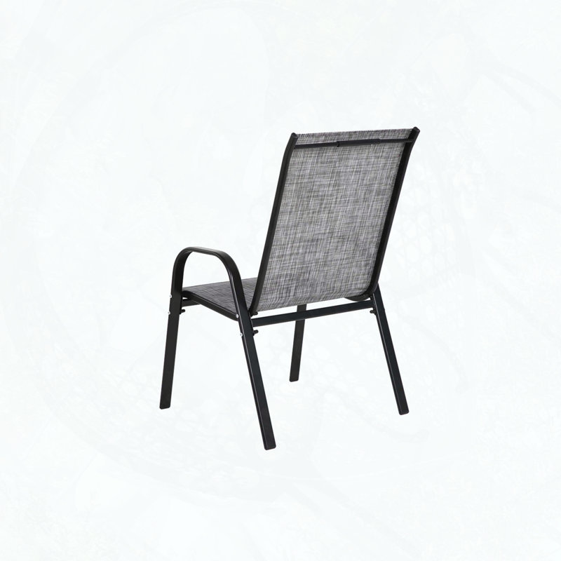 Outdoor Camping Chairs with PVC-coated polyester Fabric, Set of 4