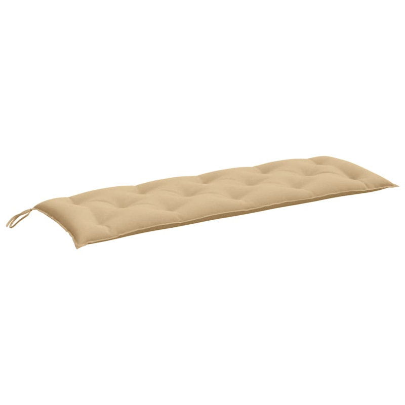 Ebern Designs Garden Bench Cushion 2.8" Fabric, 59.1" W x 19.7" D, Melange Beige
