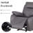 Edder 36.8'' Wide Modern Upholstered Manual Recliner Sofa-363550198