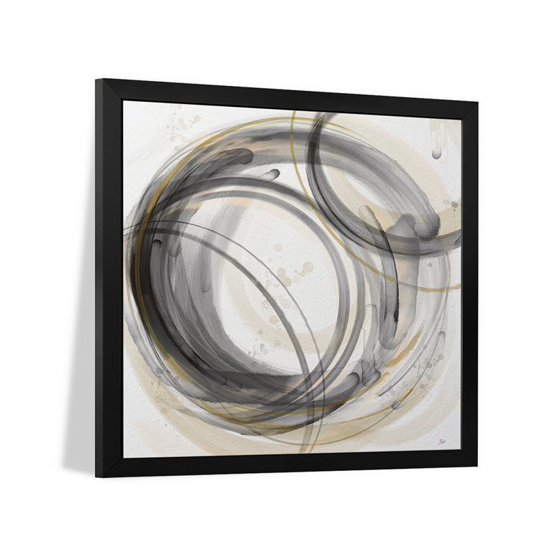 «Round and Round II» - reproduction d'art murale - affiche de galerie, H 16 po x l 16 po