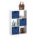 Decorative 6 Cube Bookcase With Fabric Bins