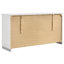 Commode et commode blanches ultrabrillantes