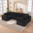 6 - Piece Modular Compression Upholstered Boneless Sectional-894064462