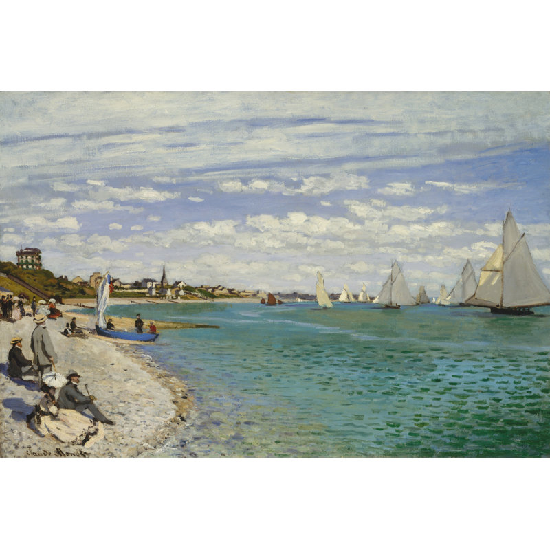 Régate à Sainte-Adresse, H 8 po x l 12 po x P 1,25 po
