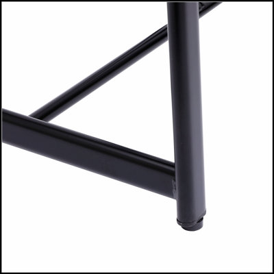 Ensemble de 3 tabourets de bar à hauteur de comptoir avec dossier ergonomique et repose-pieds pour une assise confortable dans les cuisines modernes