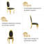 Chaise de salle à manger rembourrée Miluc-853795237-853795236