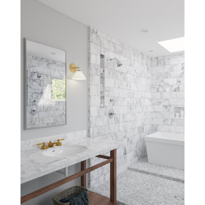 Dimmable Bath Sconce, Brushed Gold
