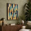 Geometric Waves Art Deco - Wrapped Canvas-1906362176-1906362191