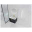 Meuble-lavabo mural 28 po avec lavabo en céramique et armoire d'appoint en châtaignier noir 28 po-129885120