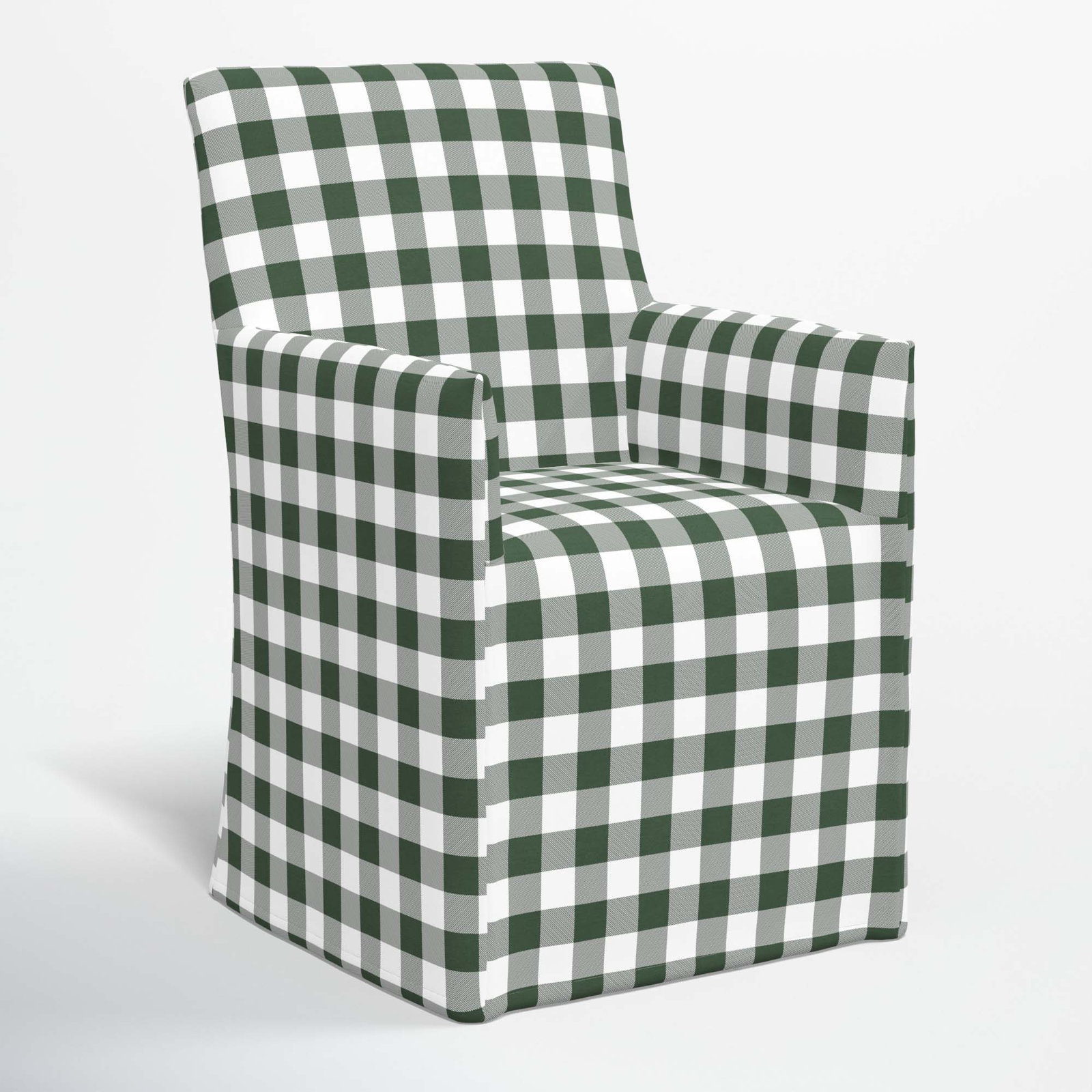 Ivanka Dining Chair, Classic Gingham Evergreen