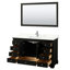 Ensemble de meuble-lavabo simple autoportant 48 po avec plateau en quartz Deborah-98141131-98141132-98141129