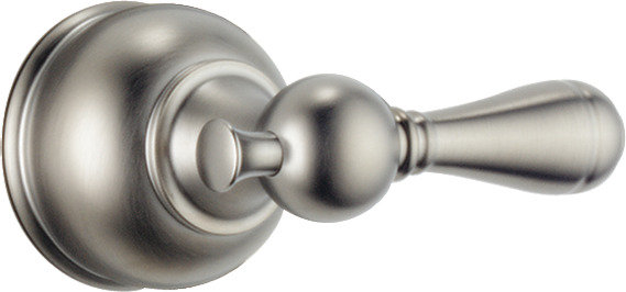 Large Traditional Metal Lever Handle Tub-Shower, Brilliance Stainless