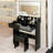 31" X 20" Extra Large Led Mirror Makeup Vanity Table + Soft Cushion Stool Suit, Touch Switch, 3 Colors, Adjustable Brightness, Large Capacity Storage, Compact Dressing Table Suitable For Small Space-1631732399