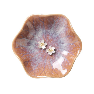 Lotus Leaf Ceramic Ring Holder Dish, Small Key Bowl Trinket Tray, Jewelry Organizer For Necklace Earrings, Decorative Dish For Dressing Table Bedroom Bathroom