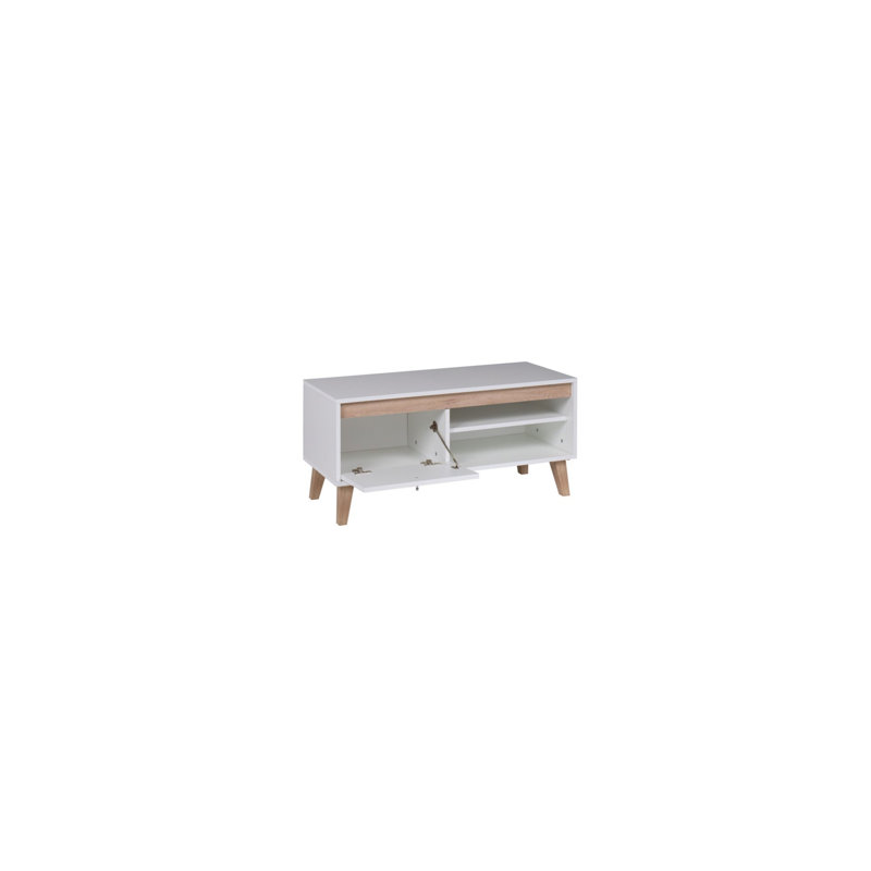 Telia TV Stand for TVs up to 43", White/Oak