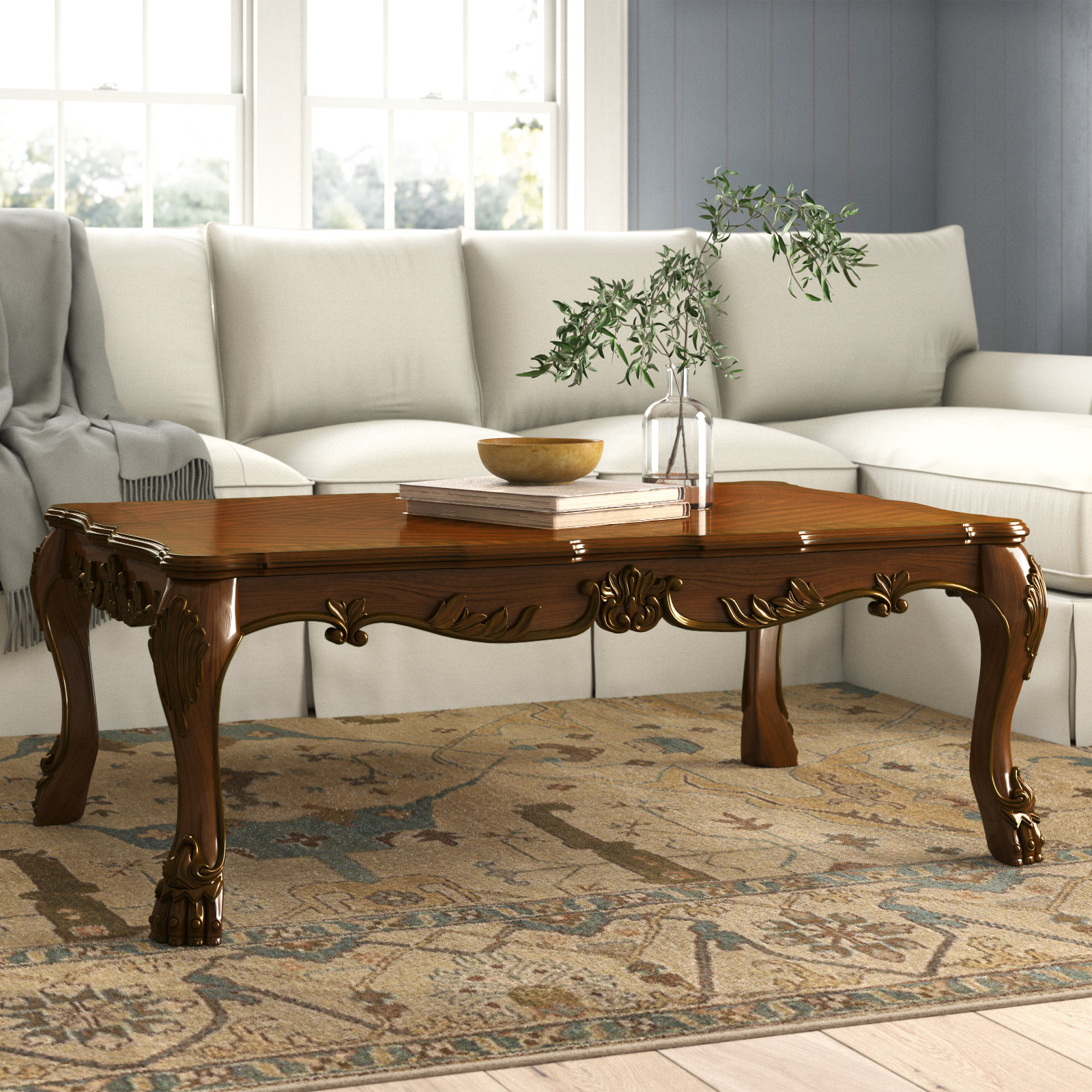 Lark Manor Caruthers 4 Legs Coffee Table & Reviews | Wayfair