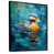 Black Floater Framed