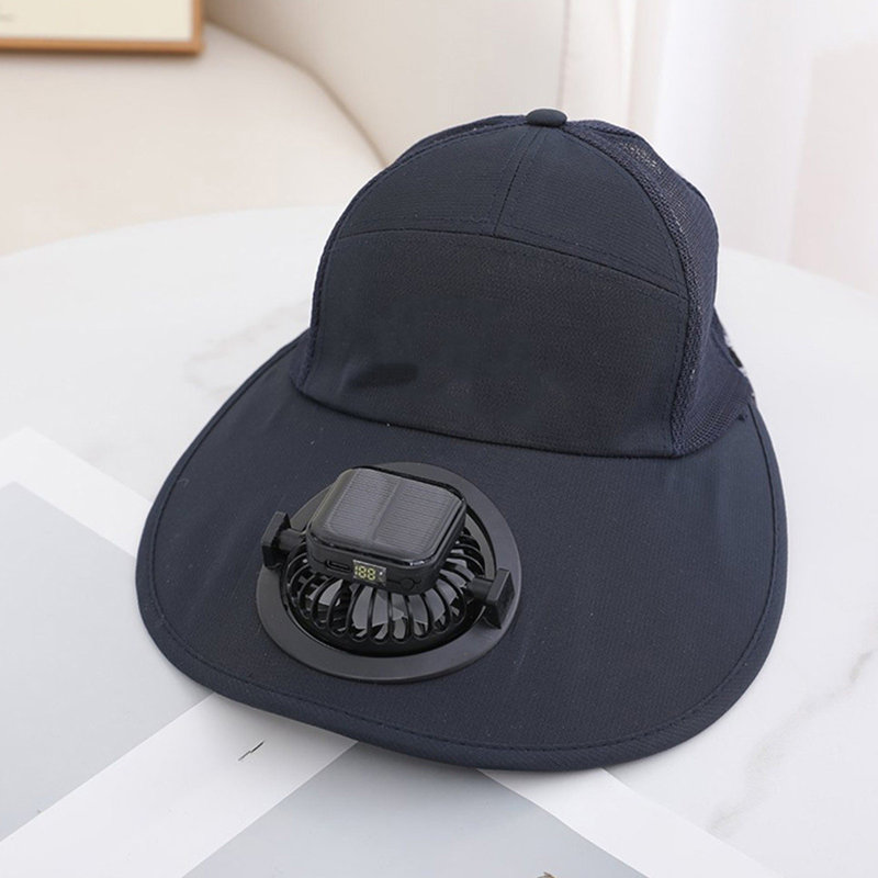 Chapeau de ventilateur solaire Kondieu, Navy